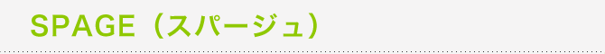 �V�X�e���o�X���[���uSPAGE�i�X�p�[�W���j�v